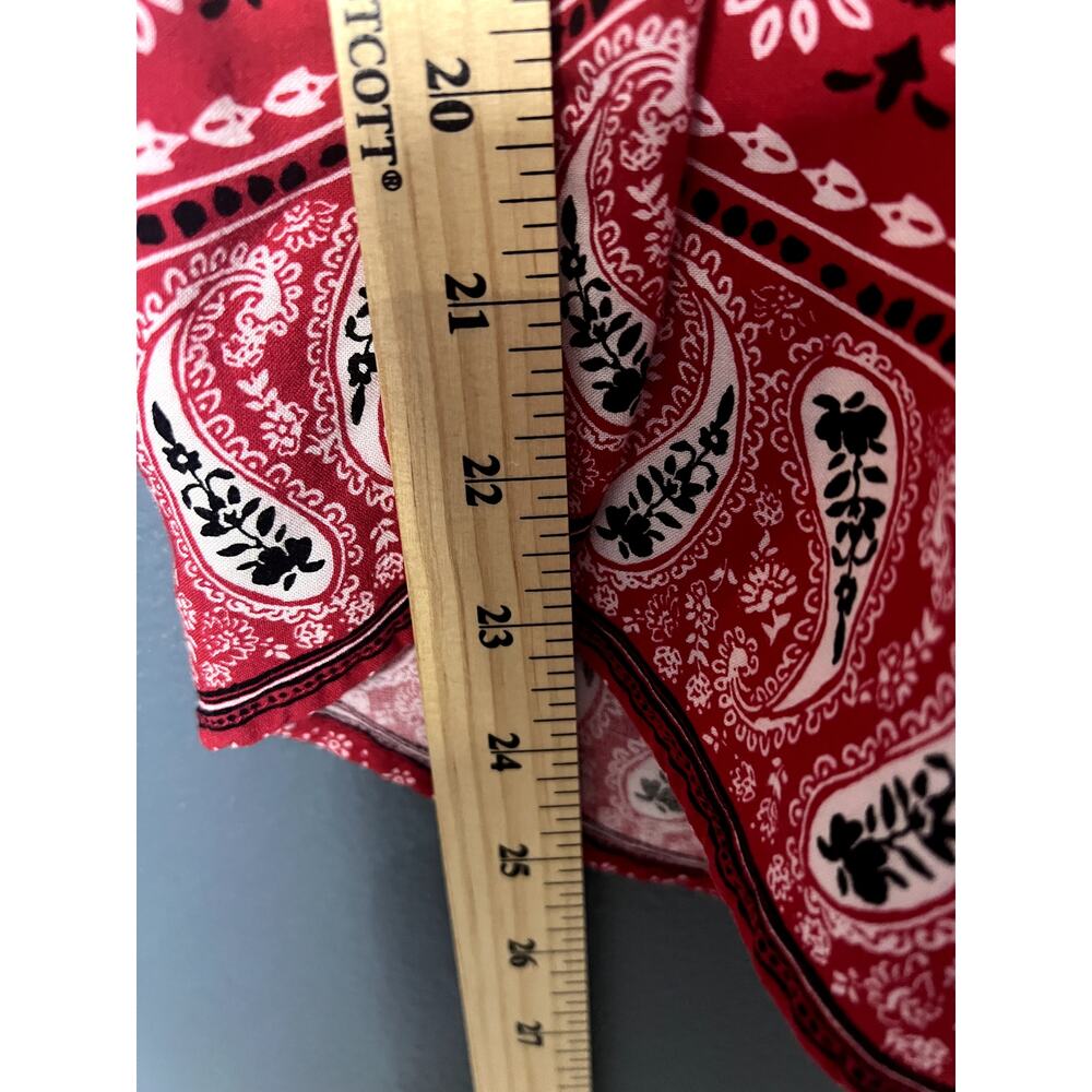 No Boundaries Handkerchief Women's XXL Y2K Red Princess Diaries Inspired Top - Picture 5 of 6